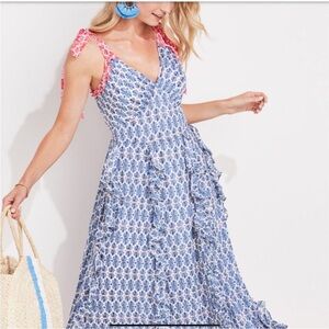 Women's Vineyard Vines Dress Block Print Maxi